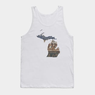 Vintage Michigan License Plates Tank Top